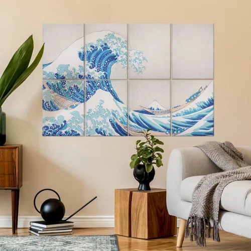 Miniatura 2 de Tutmyrea Paneles Acústicos Artísticos, 48" x 32" Almohadillas Autoadhesivas Insonorizantes Paquete de 8 Paneles Acústicos Insonorizados para Pared