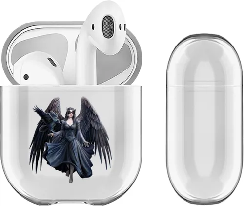 Miniatura 6 de Head Case Designs Funda de carga con licencia oficial de Anne Stokes Dagger Dragon Fantasy Designs de cristal duro transparente compatible con Apple