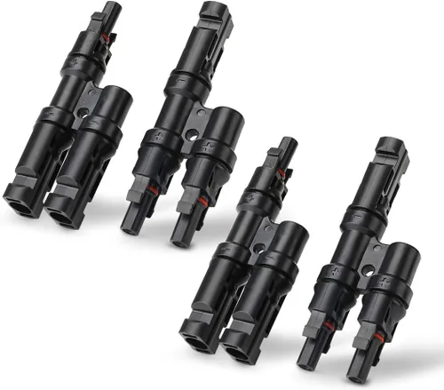 Miniatura 10 de BougeRV Conector Y de rama solar para conexión paralela entre paneles solares FMM+MFF (1 par)