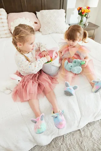 Miniatura 6 de Dearfoams unisex-adult Matching Family Holiday Easter Bunny Scuff