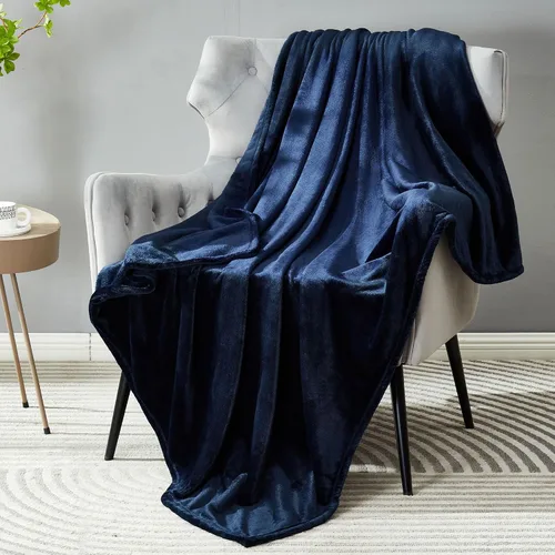 Miniatura 43 de Dreamnine Manta extrasuave, vellón de felpa, silla, sofá, 50 x 60 pulgadas, franela de terciopelo, ligera, mullida, microfelpa, decorativa, cálida