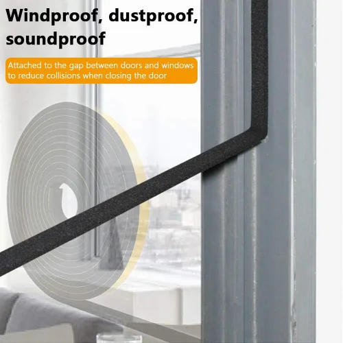Miniatura 5 de Sello de ventana de aire acondicionado, cinta aislante de espuma para puertas correderas y ventanas, sello de puerta insonorizante, burlete de aire