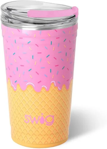 Miniatura 23 de Swig Life - Vaso aislante de 22 onzas, vaso de viaje para café con tapa, taza de café para viaje compatible con portavasos, de acero inoxidable