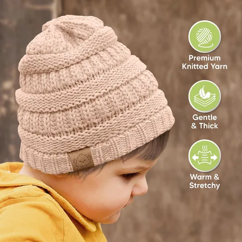 Miniatura 58 de KeaBabies 3-Pack Baby Beanies for Boys, Girls - Stretchy Knit Baby Hats, Cute Newborn