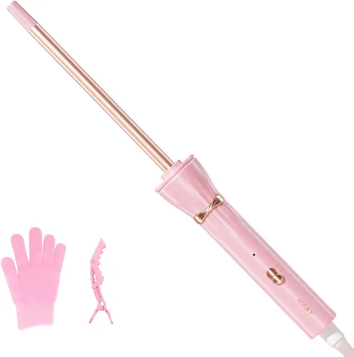 Miniatura 13 de Hahahope 1 Inch Ceramic Curling Wand for Loose Waves, Extra Long Barrel Hair Curler for Medium to Long Hair, 2 Adjustable Temperatures, Global