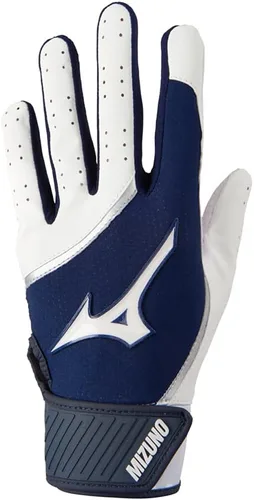 Miniatura 5 de Mizuno MVP - Guantes de bateo de béisbol para adultos Par Adulto, Joven y TBall Palma antideslizante Parte trasera FlexMesh Lengüeta