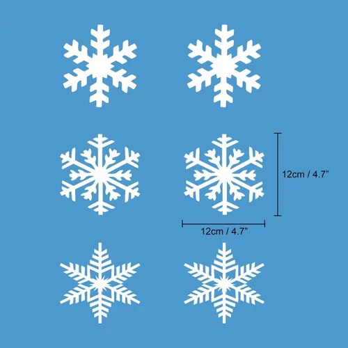 Miniatura 2 de TUPARKA Decoraciones Colgantes de Copos de Nieve de 12 Cuerdas Suministros para Fiestas de Cumpleaños Frozen Decoraciones para Fiestas Winter