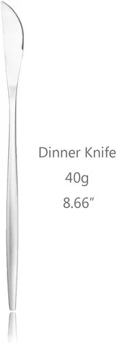 Miniatura 27 de Juego de 6 tenedores de postre de acero inoxidable de 3 dientes, juego de tenedores para frutas y tartas, 5.31 pulgadas, color plateado