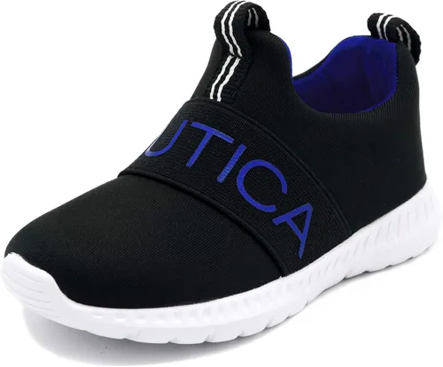 Nautica Tenis sin cordones para niños zapatos deportivos elegantes y cómodos para niños y niñas en tallas de niños pequeños y niños pequeños