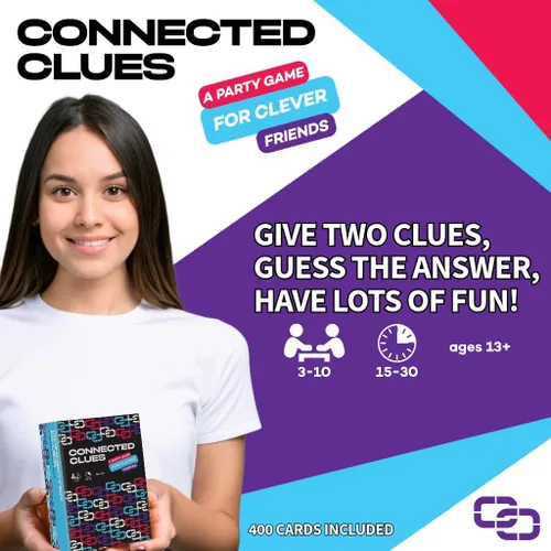 Miniatura 2 de Connected Clues - Un juego de fiesta para amigos inteligentes Diversión adivinando frases basada en el popular programa de juegos Antes y Después