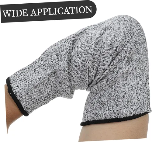 Miniatura 8 de OUNONA High Strength Cut Resistant Sleeves Padded Arm Guards Protective Wrist for Gardening Welding Sports Men Women