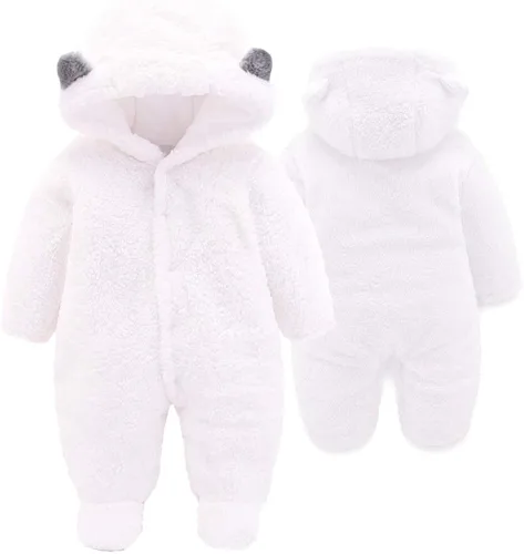 XMWEALTHY Ropa unisex para bebé, abrigos de invierno, lindo overol para recién nacido, traje de nieve, registro para artículos esenciales del bebé