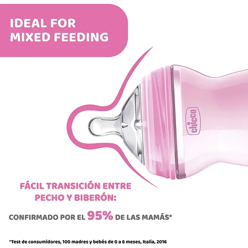 Miniatura 4 de Chicco Natural Feeling 6 Meses + Biberón 11.2 fl oz