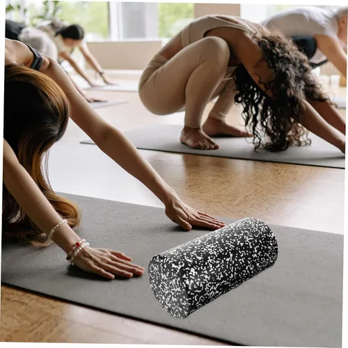 Miniatura 4 de Happyyami Columna de yoga de espuma suave para masaje muscular y relajación, rodillo de fitness ligero y compacto hecho de espuma duradera