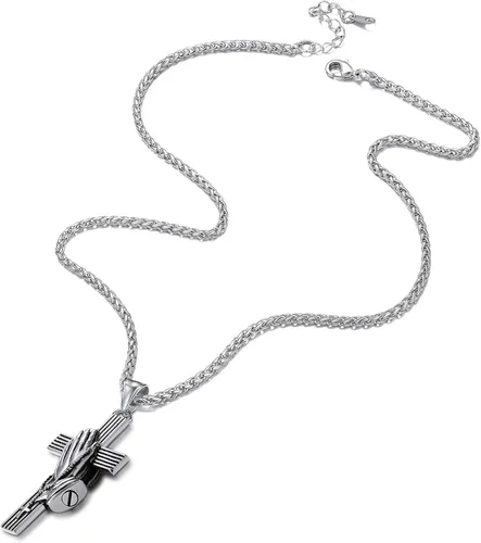 Miniatura 6 de Richsteel Collar de urna para cenizas, joyería de cremación, colgante de recuerdo conmemorativo con cadena