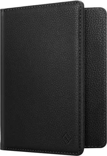 Fintie - Funda para pasaporte, billetera de viaje delgada con bloqueo RFID, estuche para tarjetas, protector para pasaporte, elementos esenciales