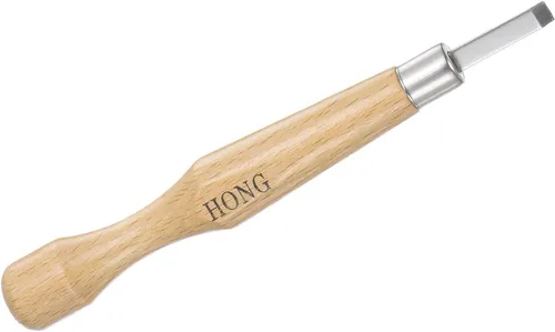 Miniatura 5 de uxcell Cuchillo de tallado de madera, cinceles, 0.205 in 50# acero al carbono medio plano esculpir Graver para bricolaje, manualidades, escultura