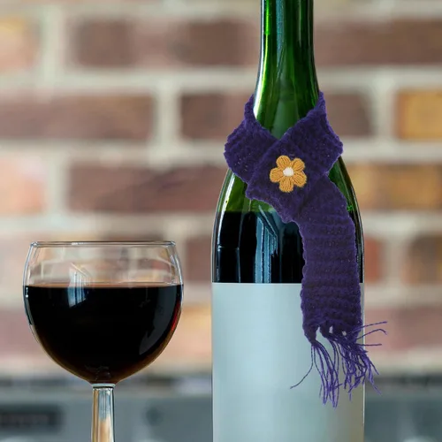 Miniatura 5 de EXCEART 10 piezas mini muñeca decorativa bufanda de muñeca DIY bufanda kawaii mini bufanda mini casa muñeca bufanda suministro de botella de vino