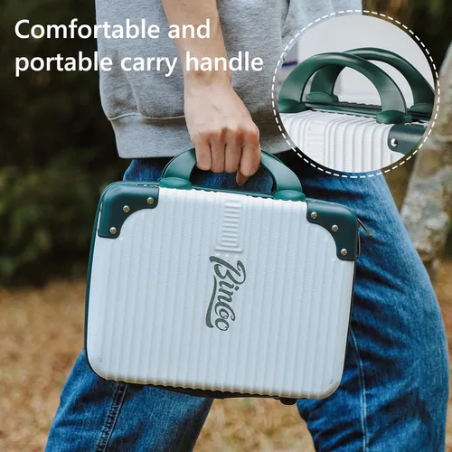Miniatura 2 de Bincoo Estuche de viaje para cafetera de café barista, estuche de viaje impermeable, caja de almacenamiento para cafetera con cómodo cinturón