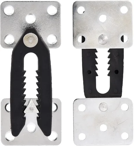 Miniatura 3 de Conector de sofá seccional, 2 conectores de sofá seccional estilo cocodrilo de metal