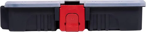 Miniatura 7 de Paquete de 2 cajas organizadoras de piezas pequeñas, organizador apilable de almacenamiento de accesorios con 20 compartimentos y divisores, a.