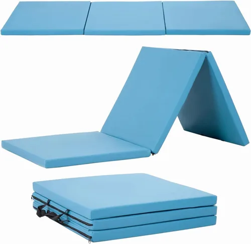 Miniatura 16 de Gymnastics Tumbling Mat Portable Gymnastics Mat Foldable Tumbling Mat 2ft W 6ft L/4ft W 6ft L/4ft W 8ft L/4ft W 10ft Exercise Mat Yoga Mat with