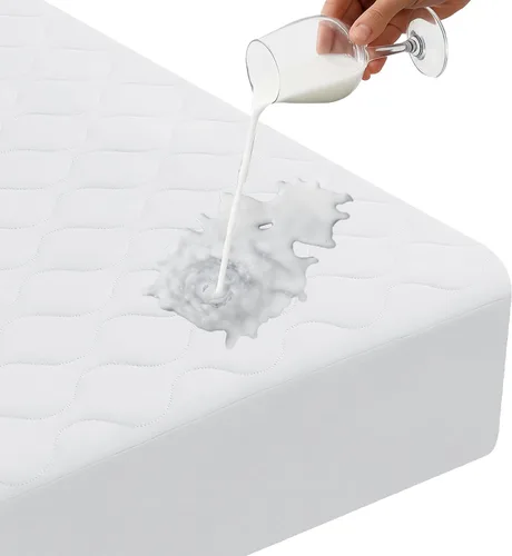 Miniatura 11 de Protector de colchón impermeable, protector de colchón individual ajustado hasta 16 pulgadas de profundidad, funda de colchón de cama suave