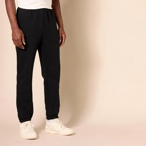 Miniatura 2 de Tienda Essentials Pantalones deportivos para hombre, forro polar, parte inferior cerrada (disponible en tallas grandes y altas)