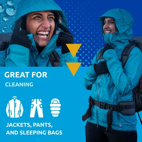 Miniatura 2 de Nikwax Tech Wash 169 fl. oz., Limpiador técnico para chaquetas y ropa de abrigo, restaura la impermeabilización en equipos de lluvia, esquí y nieve