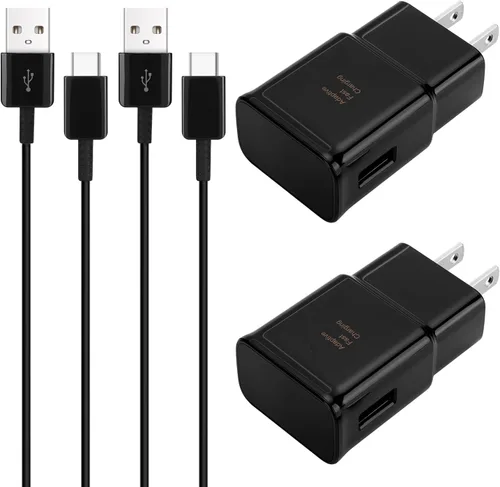 Cargador de teléfono USB C cargador rápido Android, para Samsung cargador tipo C cargador de carga rápida bloque y cable de carga USB de 6.6 pies