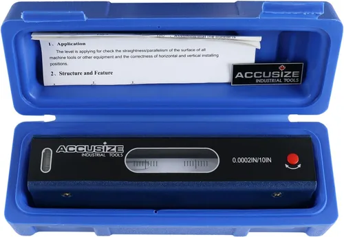 Miniatura 2 de Accusize Industrial Tools Nivel de precisión maestro de 6 pulgadas en caja ajustada, precisión 0.0002''/10'', S908-C684