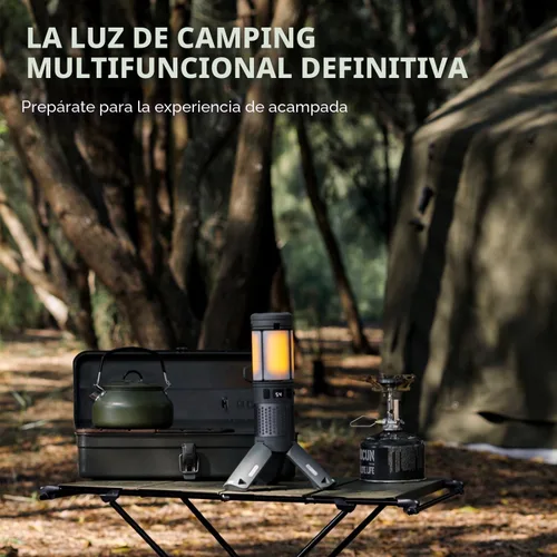 Miniatura 6 de Luces de camping telescópicas, luces de camping recargables con soporte, linternas de camping plegables de 12000mAh, linternas portátiles con base