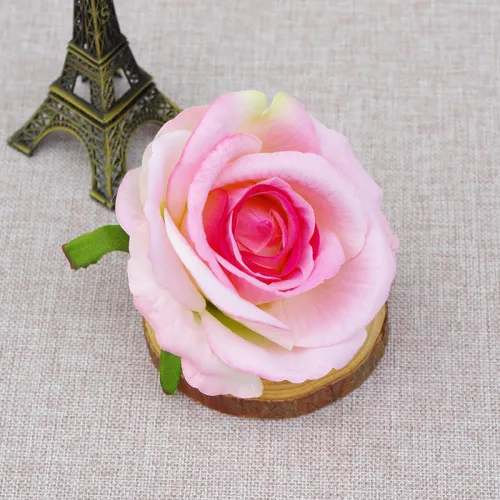 Miniatura 6 de 10 piezas de flores artificiales sin tallo de 3.9 in de cabeza de rosas artificiales estéticas para bodas, ramos, guirnaldas