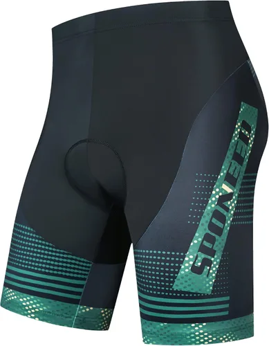 sponeed Pantalones cortos de ciclismo para hombre, pantalones acolchados para ciclismo, ropa de ciclismo