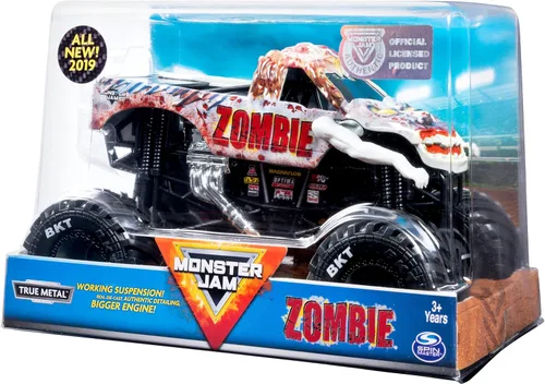 Miniatura 4 de Monster Jam, Camión monstruo zombi oficial, vehículo fundido a presión de coleccionista, escala 1:24, juguetes para niños y niñas a partir de 3 años