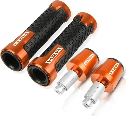 Miniatura 10 de Contrapeso 7/8 "22MM motocicleta accesorios mango extremos agarraderas barra manillar para Kawasaki Ninja H2R H2 R 2015 2016 2017