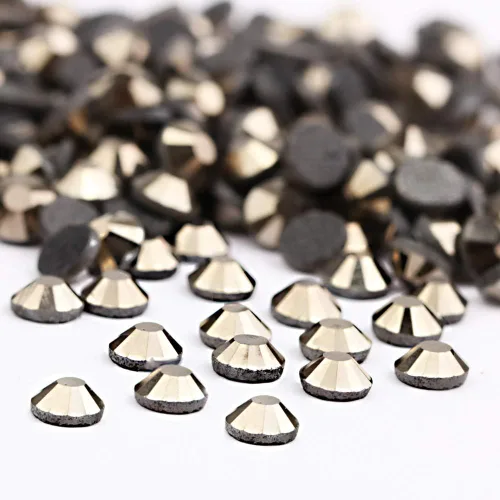 Miniatura 42 de BEADSLAND - Diamantes de imitación de cristal termoadhesivos, piedra cortada a máquina, 1440 unidades/paquete (amarillo limón, SS20/5 mm)