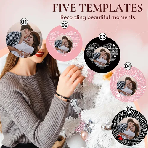 Miniatura 5 de Pulseras personalizadas con fotos, pulsera con imagen en el interior, pulseras para parejas, foto personalizada, regalos de cumpleaños