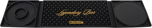 Miniatura 8 de NobleSip Tapete de bar 3 en 1 con tabla de cortar y vidrio Rimmer "Legendary Bar". Mejora tu estación de cócteles comercial o bar en casa con una