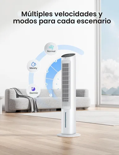 Miniatura 3 de DREO Ventilador de aire acondicionado portátil, ventiladores de pie de 40 pulgadas que soplan aire frío, aire acondicionado portátil, enfriador