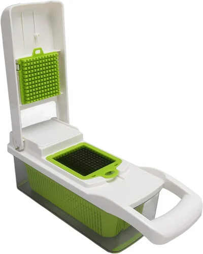 Miniatura 8 de Todo en picador de verduras, rebanador de verduras y rallador de queso, picador de verduras de cebolla C Food C, utensilios de cocina con pelador