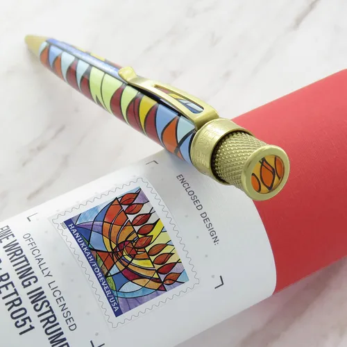 Miniatura 2 de Retro 51 Tornado Popper Edición Limitada USPS Hanukkah Stamp Rollerball Pen