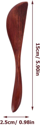 Miniatura 3 de Yardwe 10 cuchillos de mantequilla de madera, esparcidores de queso para tablero de mermelada y embutidos, espátula antiadherente segura