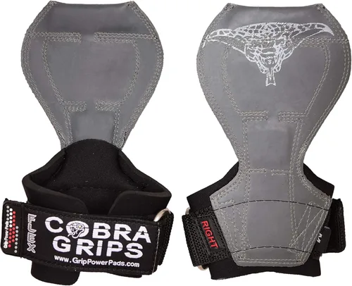 Miniatura 7 de Cobra Grips Flex Model Weight Lifting Gloves Heavy Duty Straps Alternative Power Lifting Hooks for Deadlifts with Padded Wrist Wrap Support