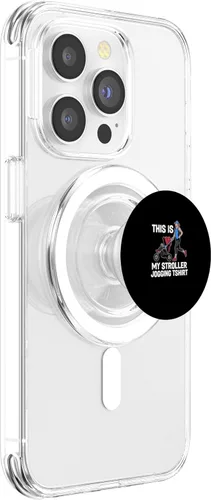 Miniatura 3 de Jogging Stroller Baby Running Buggy Workout Cardio Fitness PopSockets MagSafe PopGrip for iPhone