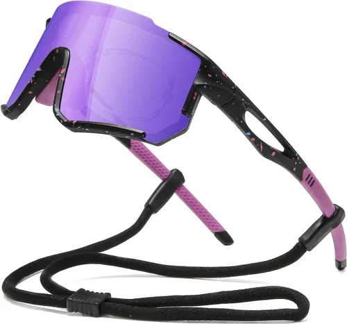 Miniatura 24 de Gafas de Sol Polarizadas para Ciclismo para Hombres y Mujeres con Protección UV con Clip para Miopía para Béisbol, Ciclismo, Carrera, MTB