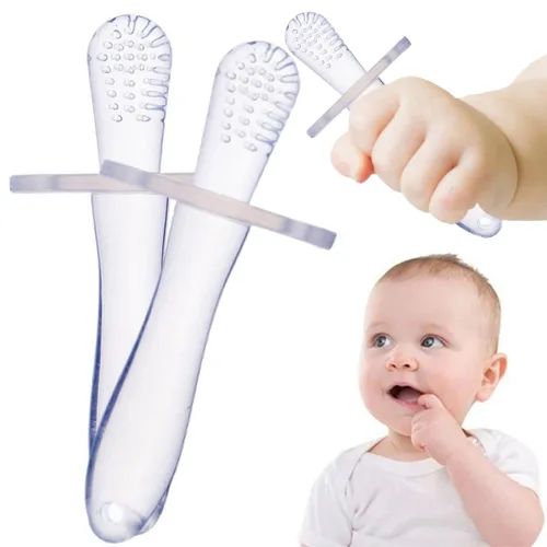 Juguetes de dentición para bebés, juguetes de dentición, juguete mordedor de hongos, mordedor para bebé, cepillo de dentición de silicona, juguete