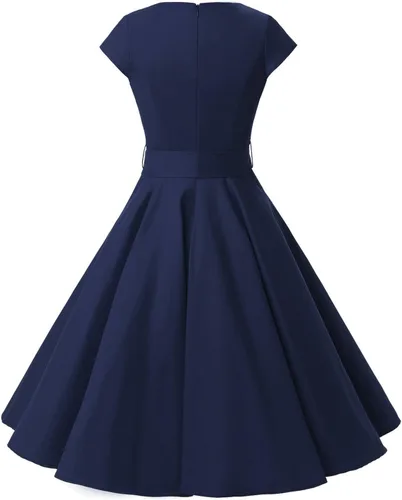 Miniatura 15 de Dressystar - Vestidos clásicos de fiesta con mangas casquillo, estilo Rockabilly y retro de la década de 1950