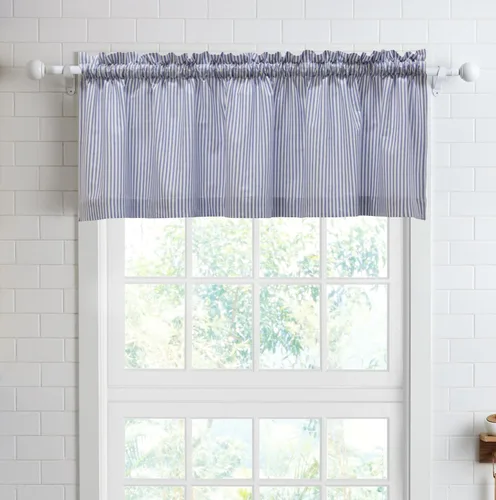 Miniatura 17 de Cortinas de nivel de algodón July Joy de 24 pulgadas de largo, cortinas de cocina de estilo rústico, bolsillo para barra para ventana pequeña