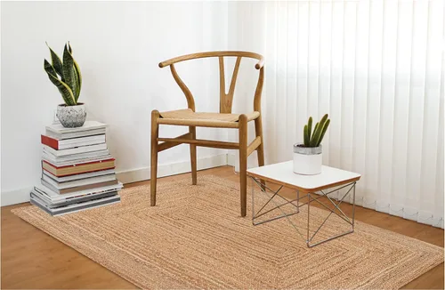 Miniatura 7 de Savi Home Alfombra de yute natural de 4 x 6 pies – Alfombra de granja trenzada tejida a mano de 72 x 48 pulgadas, alfombra de entrada en telar